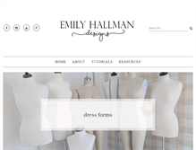 Tablet Screenshot of emilyhallman.com